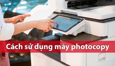 Cách sử dụng máy photocopy